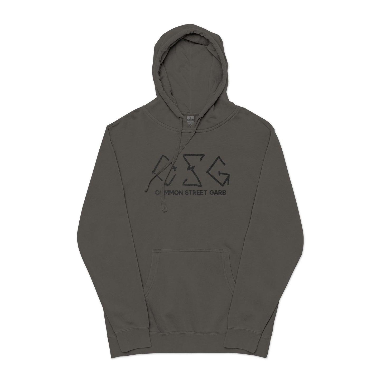 Hand Tag Premium Pigment-Dyed Embroidered Hoodie