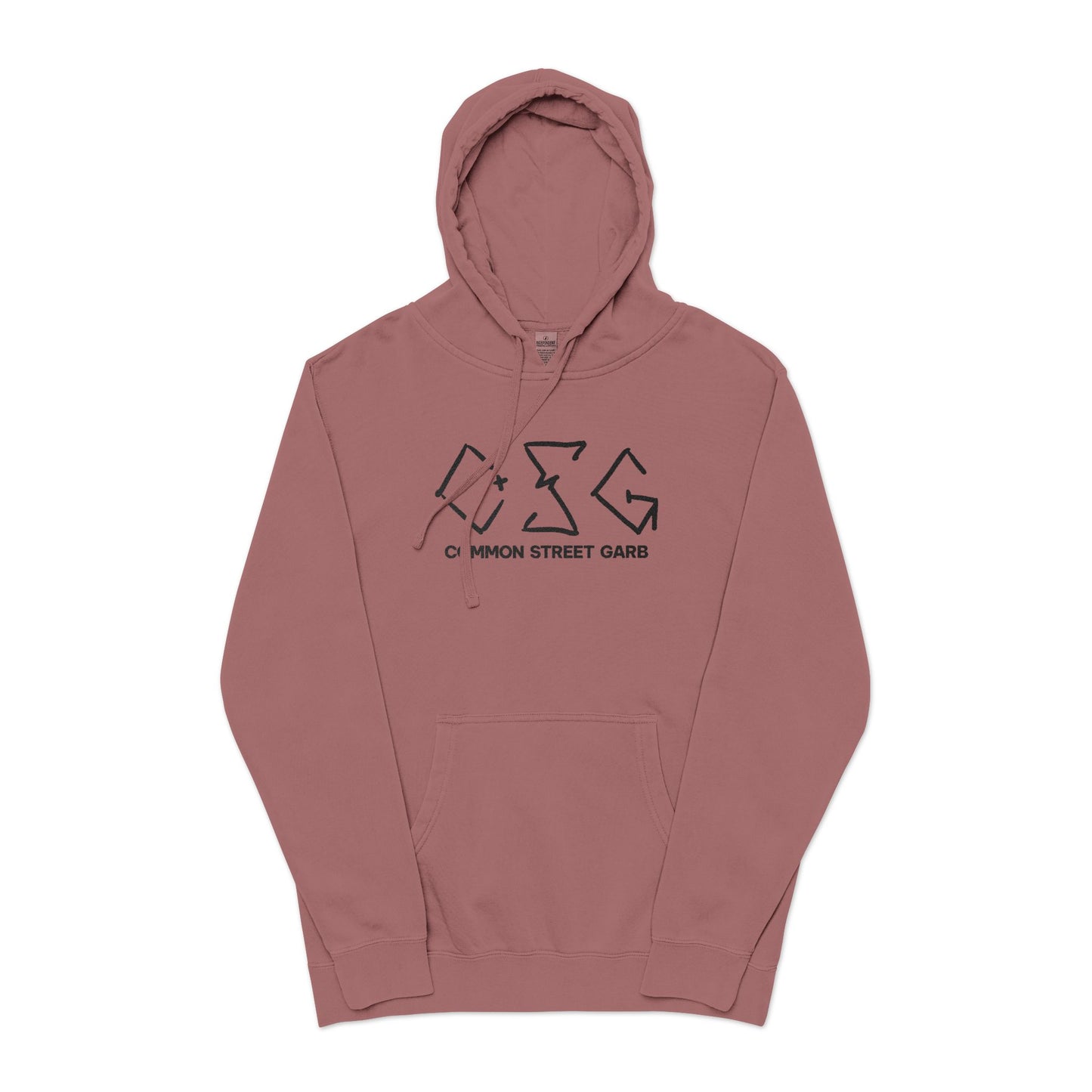 Hand Tag Premium Pigment-Dyed Embroidered Hoodie