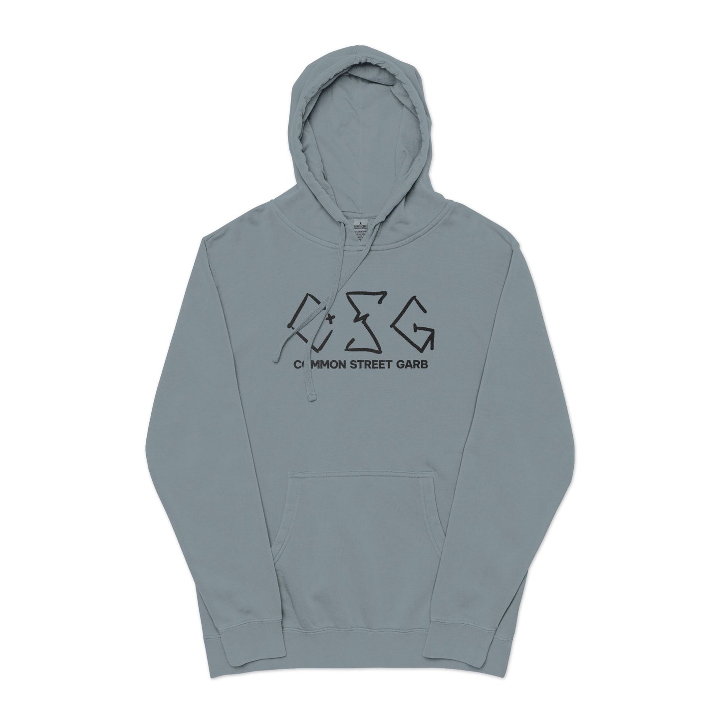 Hand Tag Premium Pigment-Dyed Embroidered Hoodie