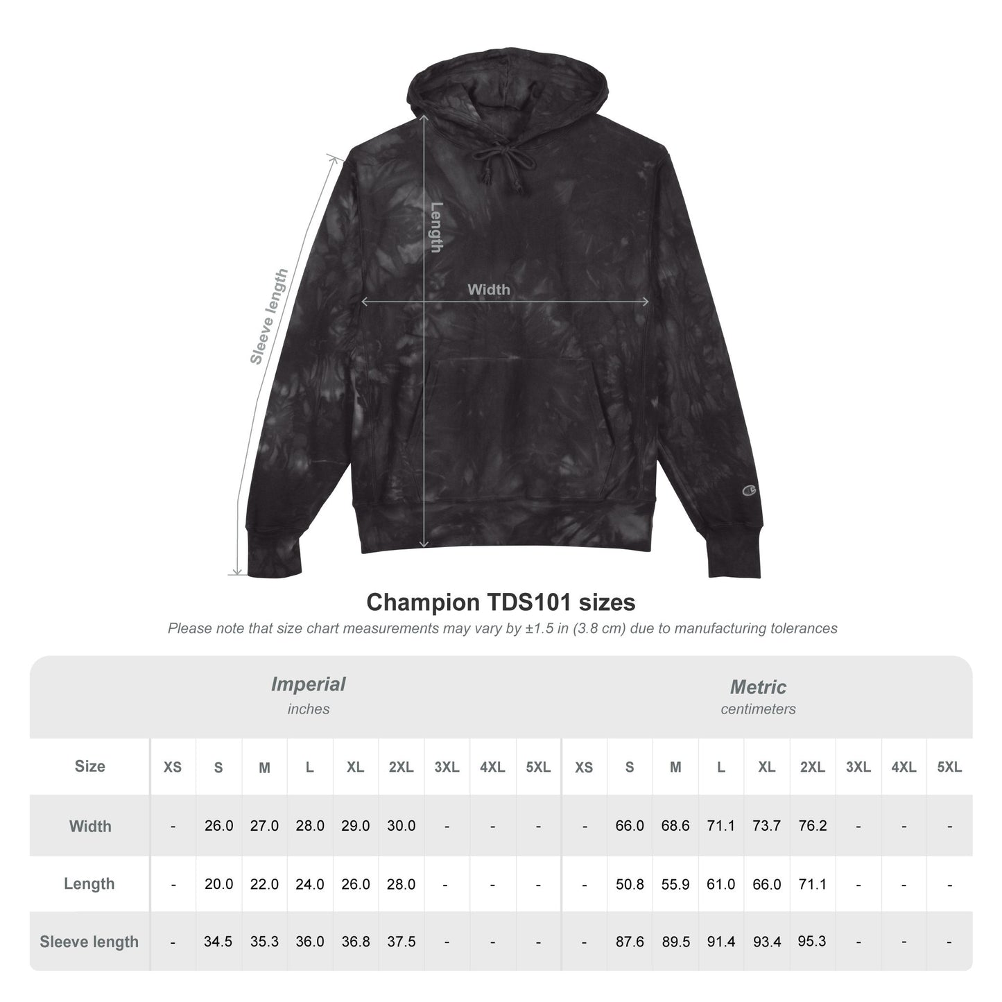 Tag Premium Embroidered Tie-Dye Hoodie