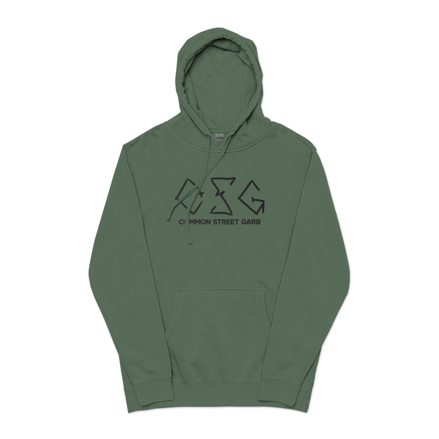 Hand Tag Premium Pigment-Dyed Embroidered Hoodie