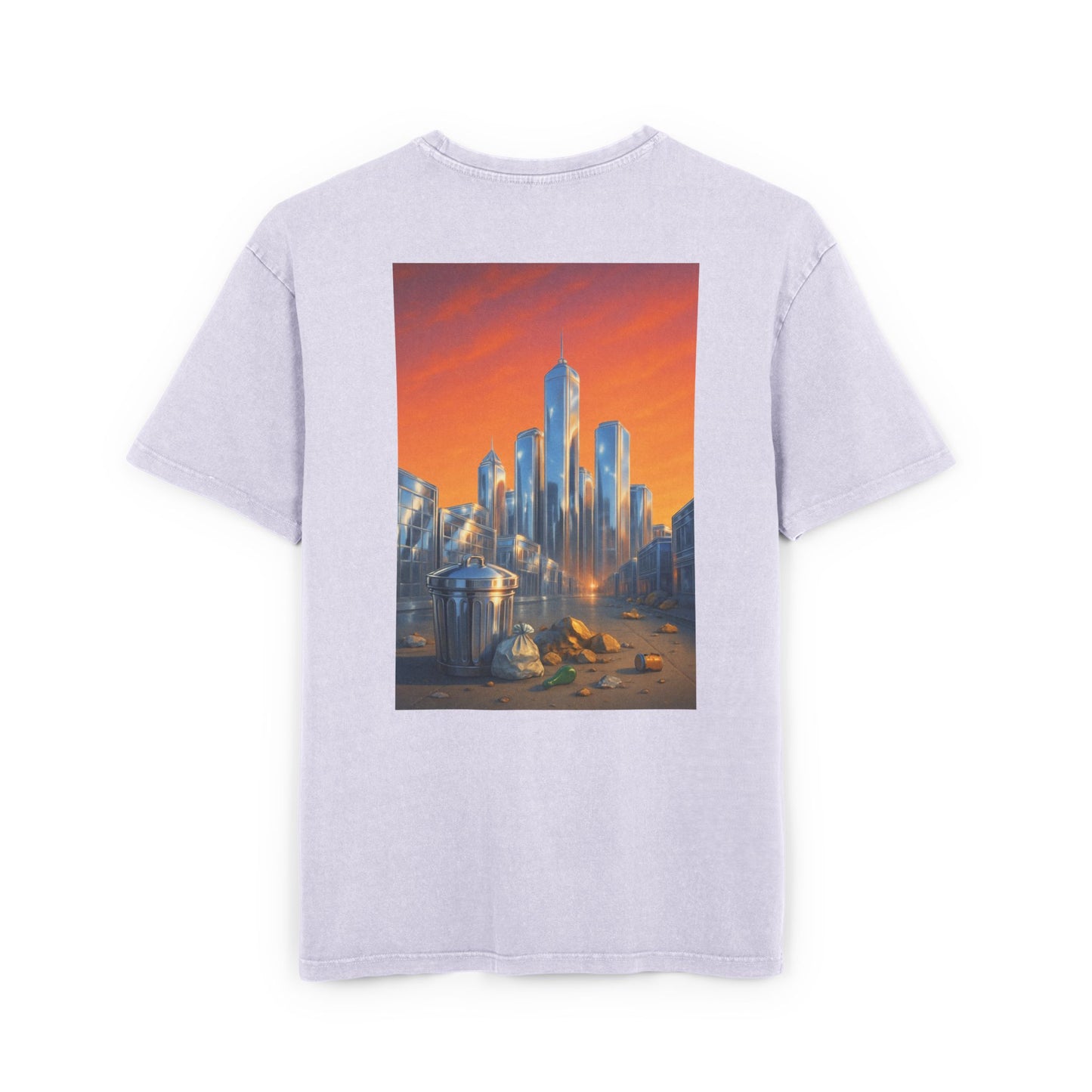 City Glow Premium Acid-Washed Tee