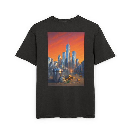 City Glow Premium Acid-Washed Tee